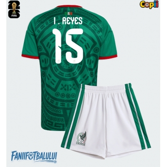 Mexic Israel Reyes #15 Echipament de Fotbal Replică Mondial 2026 Copii Acasa (+ Șorturi)